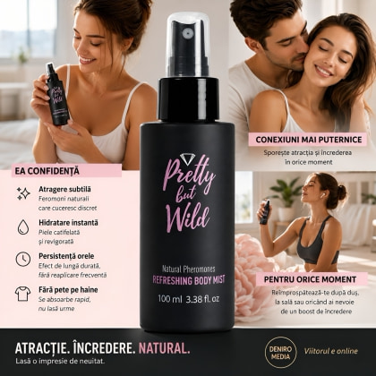 Secret Play Body Mist 100 ml, Feromoni și Hidratare