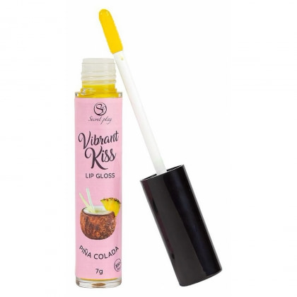 Secret Play Vibrant Kiss — Gloss Pina Colada cu Vibrații