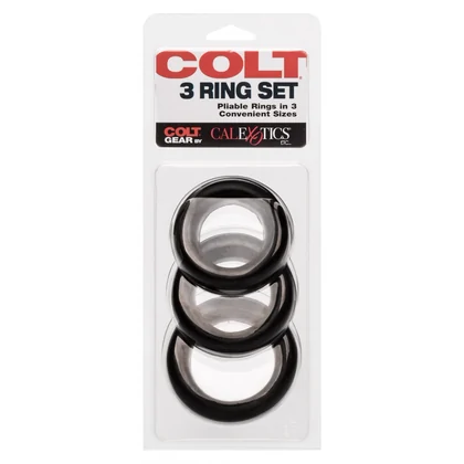 Set 3 Inele Penis COLT Negru