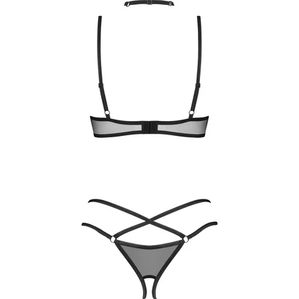 Set 3 Piese Obsessive Donarella Negru XS-S