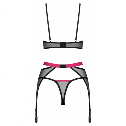 Set 3 Piese Obsessive Novenes Negru XS-S