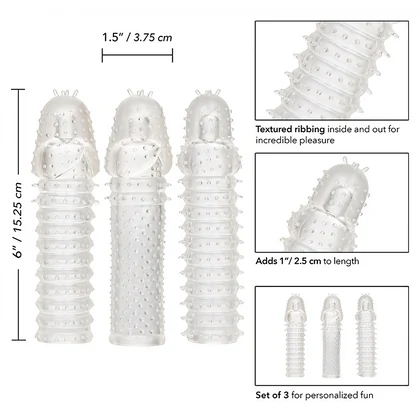 Set 3 Piese Prelungitoare Extension Transparent