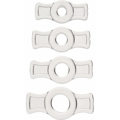 Set 4 Inele Penis TitanMen Tools Transparent