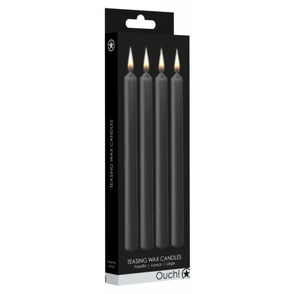 Set 4 Lumânări Negru