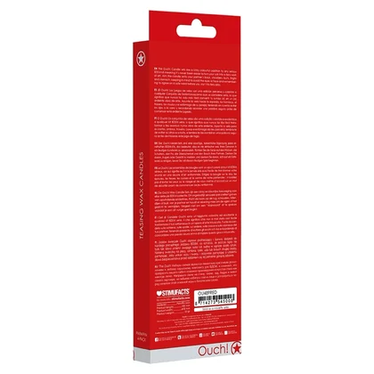 Set 4 Lumânări Teasing Wax Large Roșu
