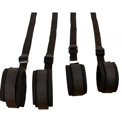 Set Bed Restraint Bondage Negru