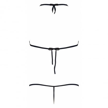 Set Camille cu Sutien Tip Halter pentru Femei L-XL