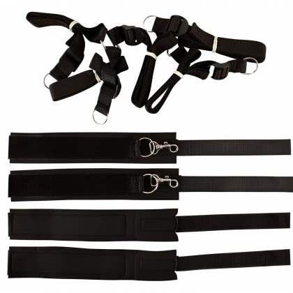 Set Cătușe Fetish Wraparound Mattress Negru
