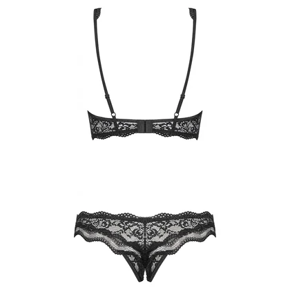 Set Decupat Obsessive Luvae Negru S-M