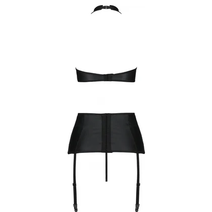 Set Din Piele Passion Nancy Negru L-XL