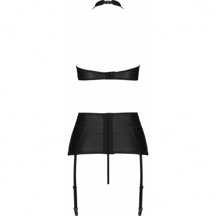 Set Din Piele Passion Nancy Negru L-XL