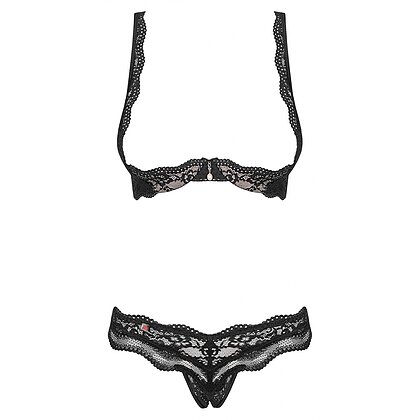 Set Decupat Obsessive Luvae Negru L-XL