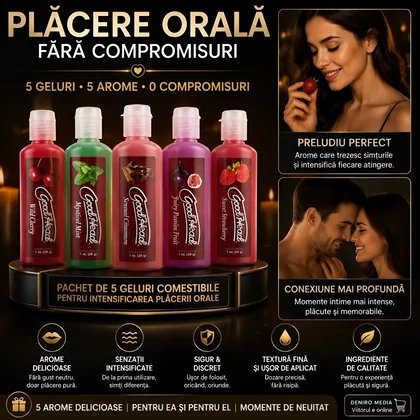 Set Geluri Pentru Sex Oral De Calitate 5 buc