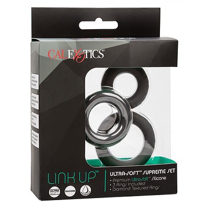 Set Inele Link Up Ultra Soft Supreme Negru