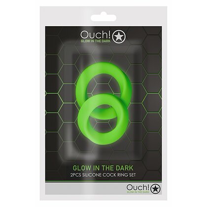 Set Inele Penis Glow in the Dark Verde