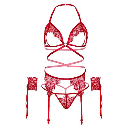 Set Leg Avenue Open Renata Roșu XS-L