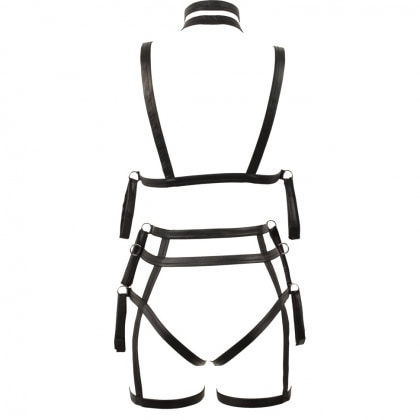 Set Lenjerie Bondage Negru L-XL