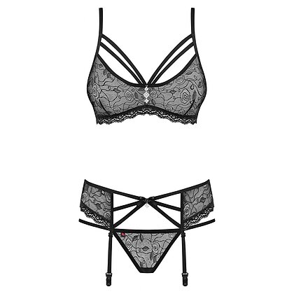 Set Lenjerie Intima Obsessive 818-SEG Negru S-M