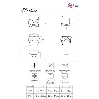 Set LivCo Moridam Negru S-M