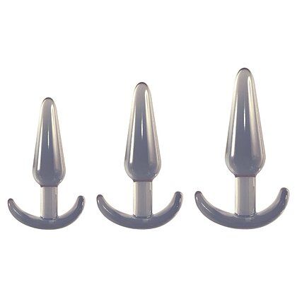 Set NMC 3 Dopuri Anale Conice Introducere Treptată Transparent