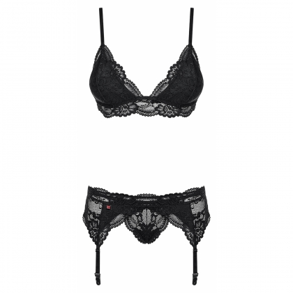 Set Obsessive 810-SEG Negru L-XL