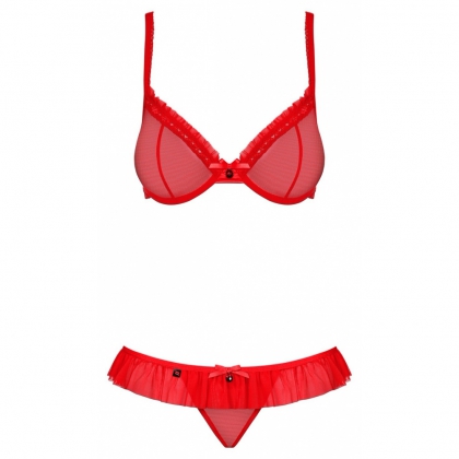 Set Obsessive 827-SET Roșu S-M