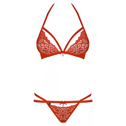 Set Obsessive 838-SET Roșu L-XL