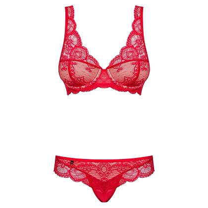 Set Obsessive 853-SET Roșu L-XL