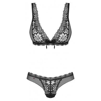 Set Obsessive 856-SET Negru L-XL