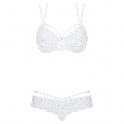 Set Obsessive 860-SET Alb L-XL