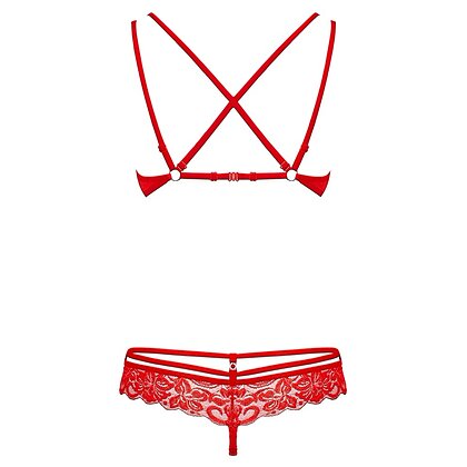 Set Obsessive 860-SET Roșu S-M