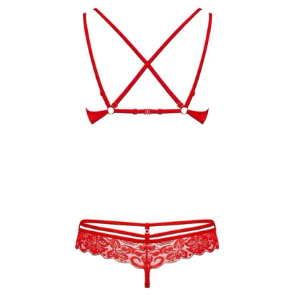 Set Obsessive 860-SET Roșu S-M