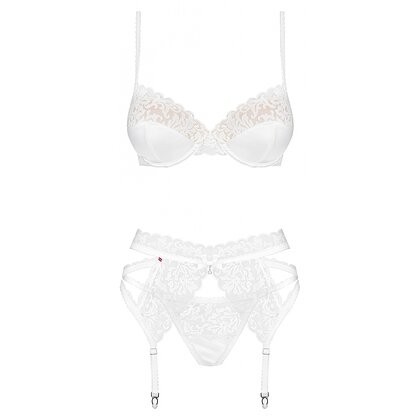 Set Obsessive 871-SEG Alb L-XL