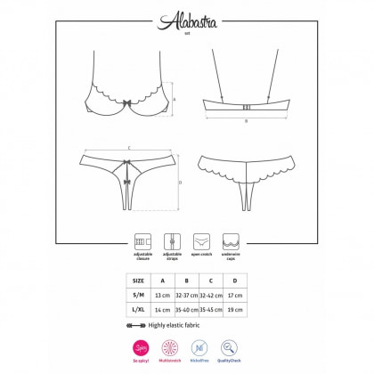 Set Obsessive Alabastra Roz S-M