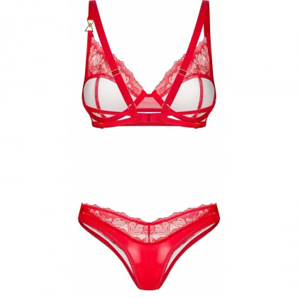 Set Obsessive Aliosa 2 Piese Roșu S-M