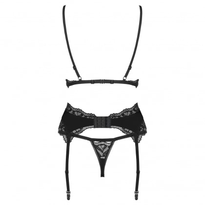 Set Obsessive Arisha Negru L-XL