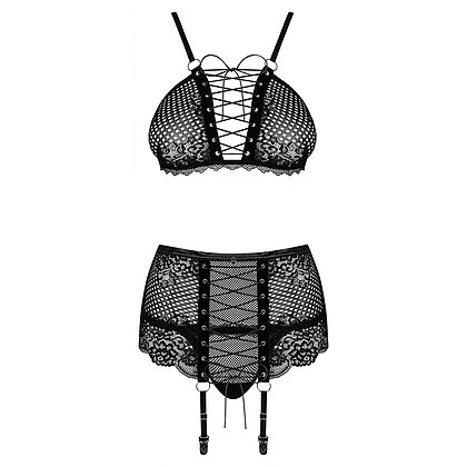 Set Obsessive Basitta Negru L-XL