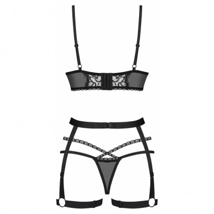 Set Obsessive Blomentis Negru XS-S