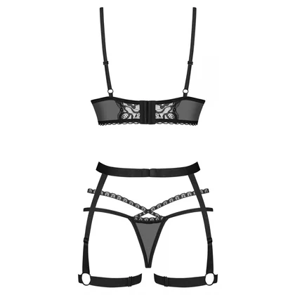 Set Obsessive Blomentis Negru XS-S