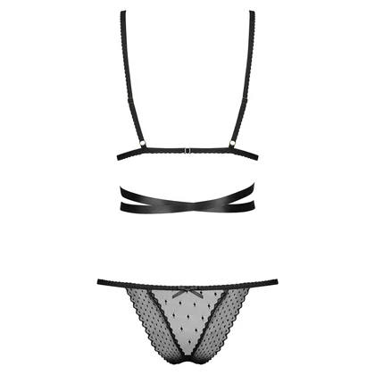 Set Obsessive Bowessa Negru S-M