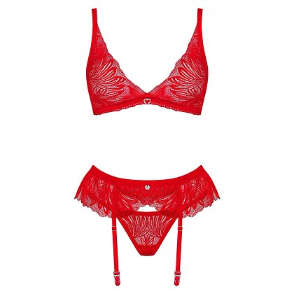 Set Obsessive Chilisa 3 Piese Roșu XS-S