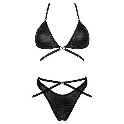 Set Obsessive Cobra Nive Negru S-M