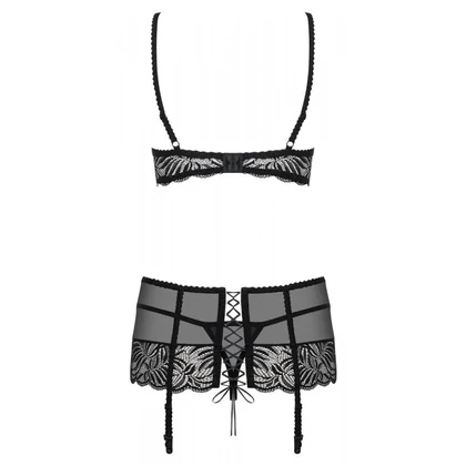 Set Obsessive Contica Negru S-M