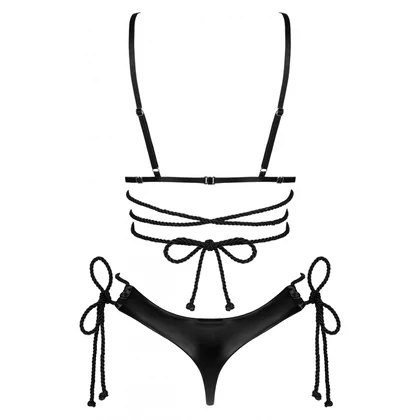 Set Obsessive Cordellis Cupless Negru S-L