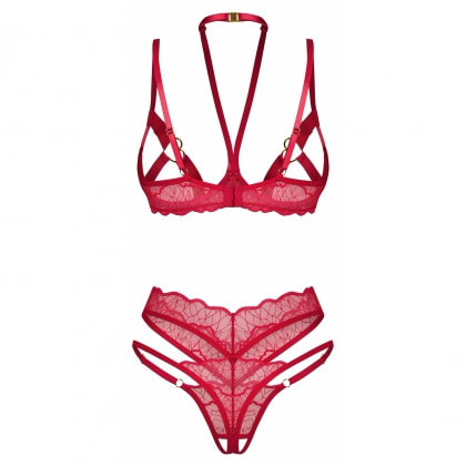 Set Obsessive Cupide Desir Roșu S-M