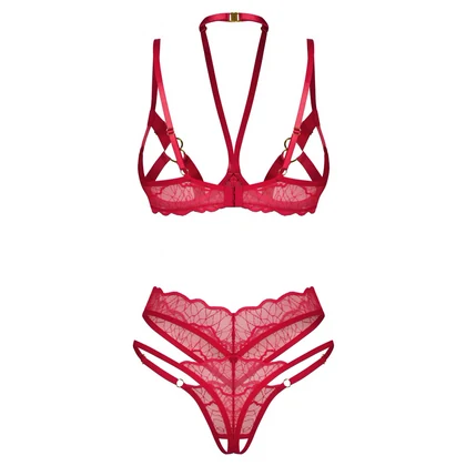 Set Obsessive Cupide Desir Roșu S-M