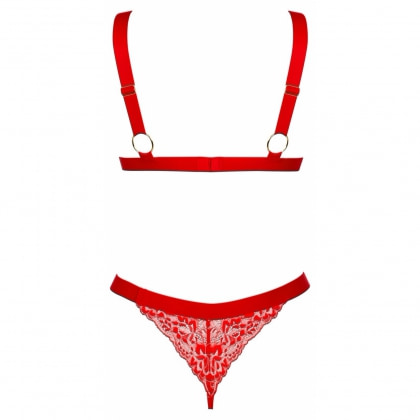 Set Obsessive Elianes 2 Piese Roșu XS-S