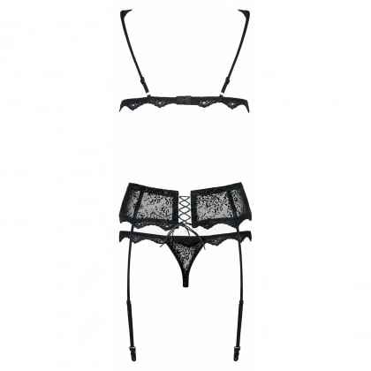 Set Obsessive Emperita Negru S-M