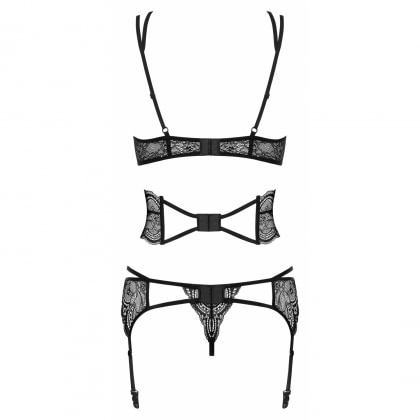 Set Obsessive Frivolla Negru S-M