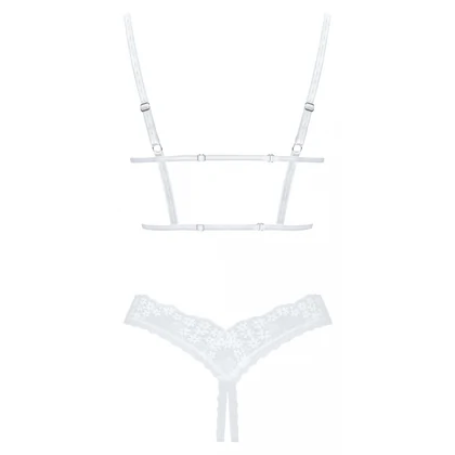 Set Obsessive Heavenlly Cupless Alb XS-S